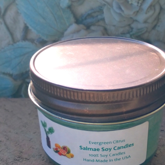 Hand Poured Soy Candles-Evergreen Citrus - Picture 1 of 1